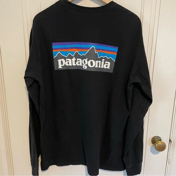 Patagonia Long Sleeve P-6 Logo Responsibili-Tee T-Shirt Size L - Picture 7 of 8